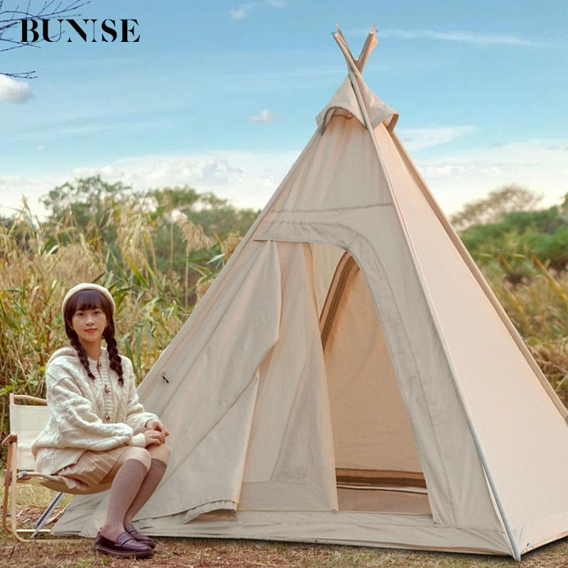 เต็นท์ BUNISE รุ่น P2410 OXFORD 210D ขนาด 220×220×220CM สีกากี_8