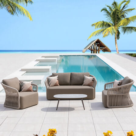 โซฟาสนาม 2 ที่นั่ง BUNISE รุ่น LAGUNA ขนาด 150×90×75 ซม. สีแอปริคอต_6