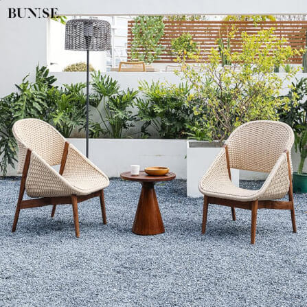 เก้าอี้สนามไม้สัก BUNISE รุ่น P79 ขนาด 60×80×85 ซม. สีน้ำตาล_7