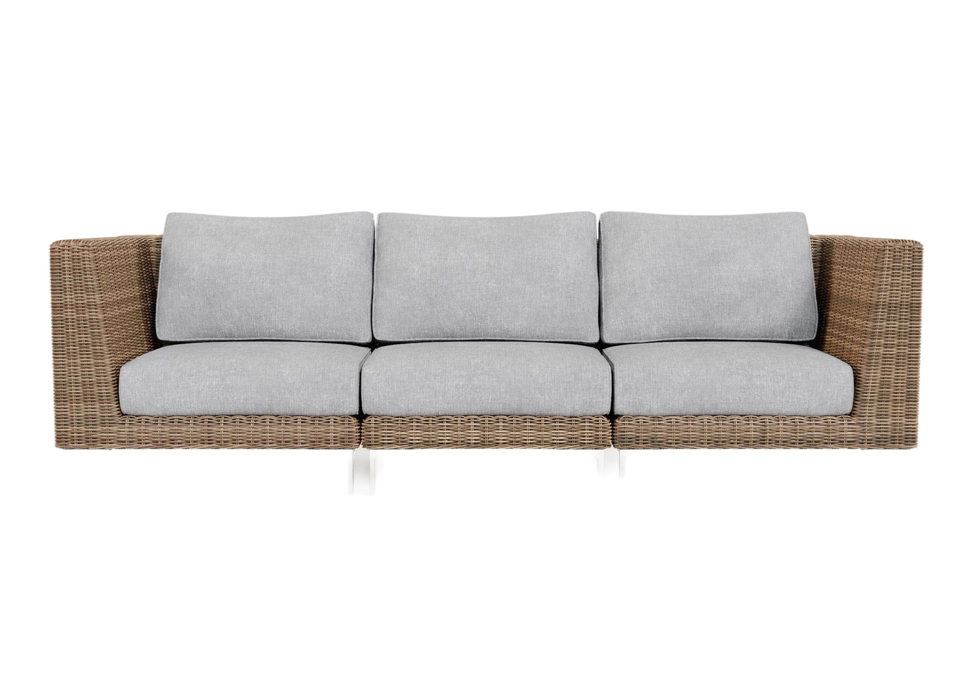 โซฟา 3 ที่นั่ง PATIO BUNISE รุ่น OT01 ขนาด 103×75×29 ซม. สีเทา_0