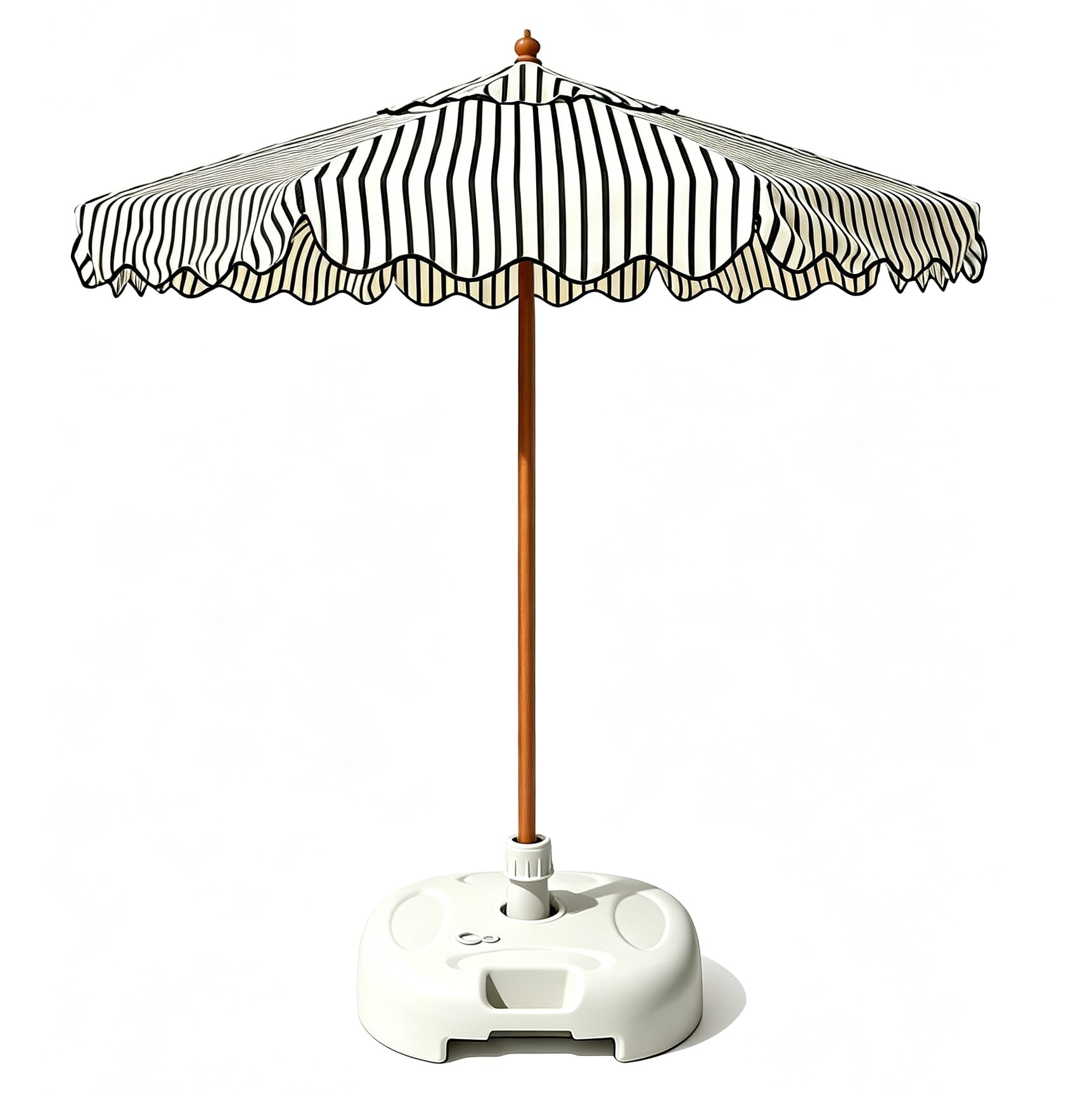 ร่มสนาม BUNISE รุ่น X1002 ขนาด 220CM สีขาวลายริ้ว_0