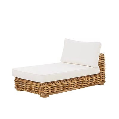 เก้าอี้นอนพักผ่อนหวายพีอีโมดูลาร์ BUNISE รุ่น COASTLINE ขนาด  57×110×80 ซม. สีขาว_0