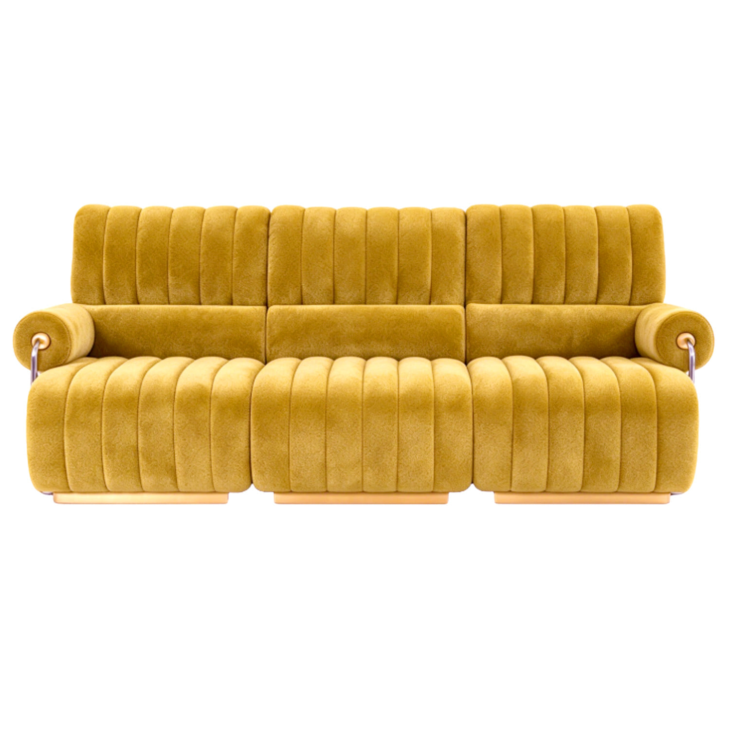 โซฟาโมดูลาร์ BUNISE MID-X 230 ซม. สีเหลือง_0