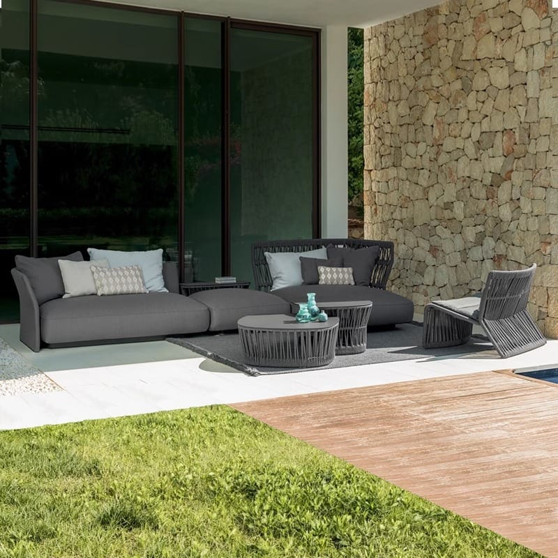 โซฟาเข้ามุม 2 ที่นั่ง BUNISE รุ่น RAVELLO ขนาด 130×72×82 ซม. สีแอปริคอท_1