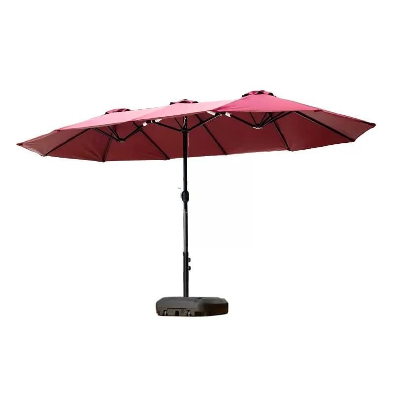 ร่มสนาม 3 หัว BUNISE รุ่น P106 สูง 4.5 เมตร สีแดง_1
