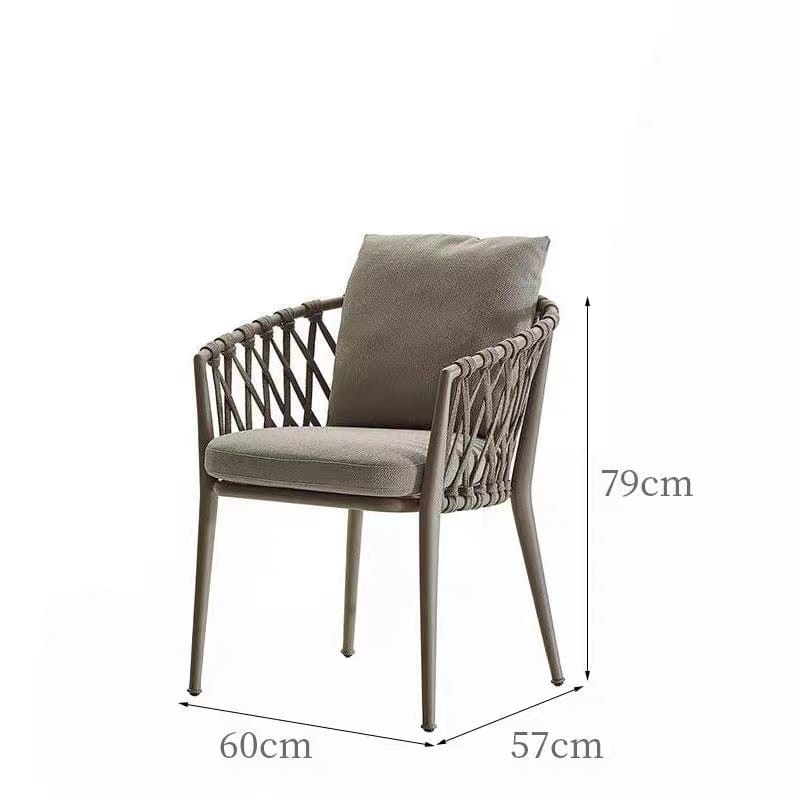เก้าอี้กลางแจ้ง BUNISE RP005 สีเทา_1