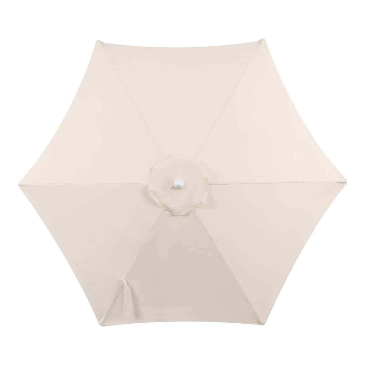 ร่มสนาม BUNISE รุ่น ECLAT‑01 ขอบลูกไม้ ขนาด 250×270 ซม. สีครีมไวท์_10