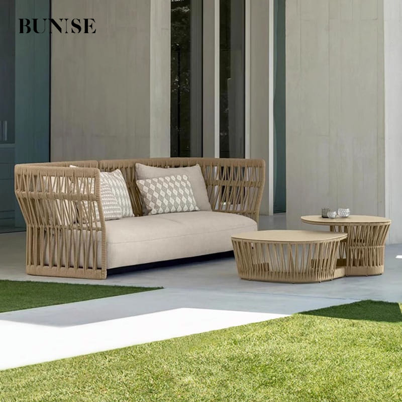 โต๊ะสนามทรงสูง BUNISE รุ่น RAVELLO ขนาด 50×50×55 ซม. สีแอปริคอท_2