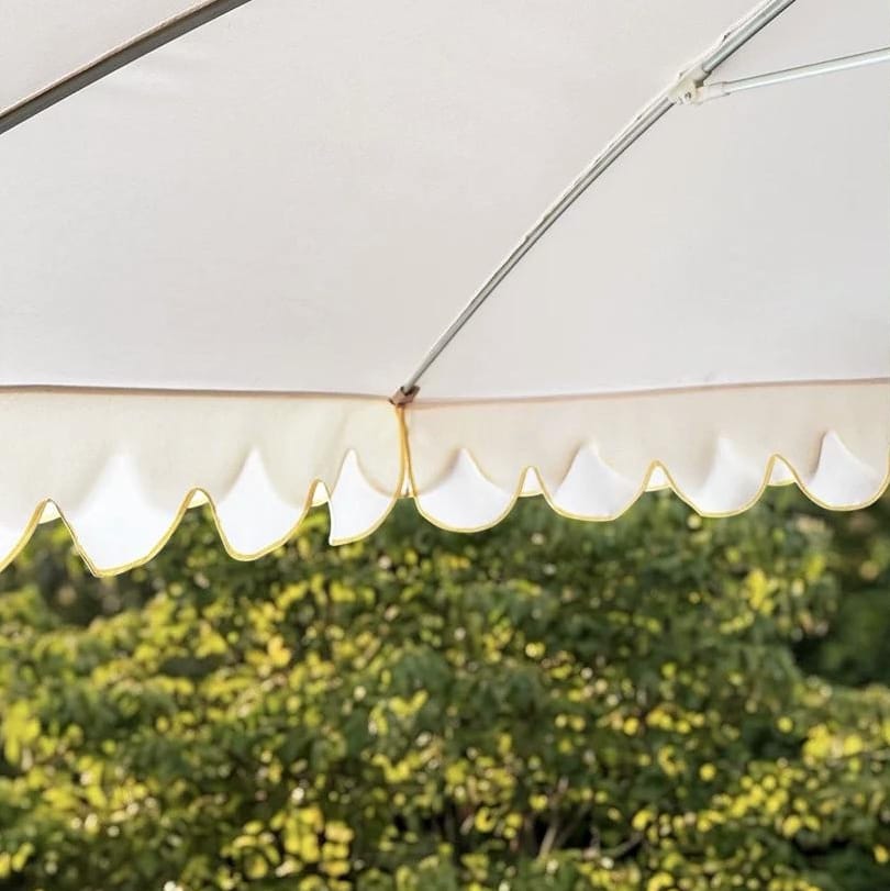 ร่มสนามขอบหยัก BUNISE รุ่น ขนาด 270ซม.พร้อมฐานหินอ่อน,สีขาว_4