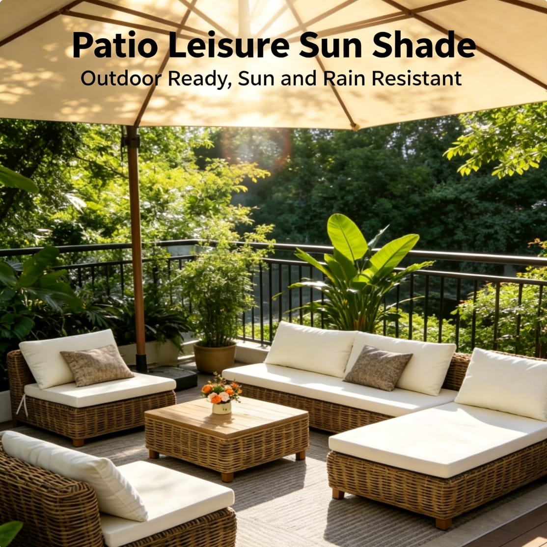 เก้าอี้นอนพักผ่อนหวายพีอีโมดูลาร์ BUNISE รุ่น COASTLINE ขนาด  57×110×80 ซม. สีขาว_8
