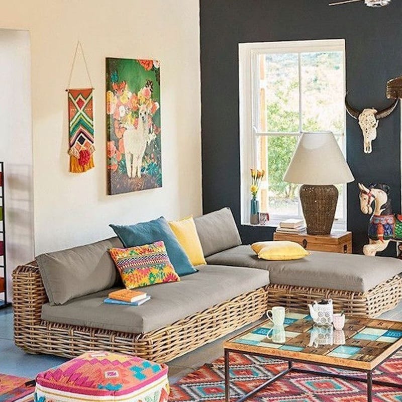 โซฟาเดี่ยวหวายพีอีโมดูลาร์กลางแจ้ง BUNISE รุ่น COASTLINE ขนาด 80×90×60 ซม. สีขาว_9