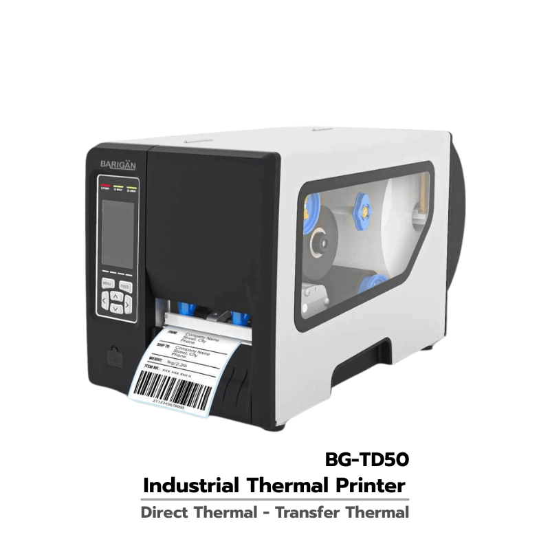 เครื่องพิมพ์ความร้อนอุตสาหกรรม BARIG&Auml;N BG-TD50 พิมพ์ฉลาก-บาร์โค้ด 2 ระบบ DT-TT
