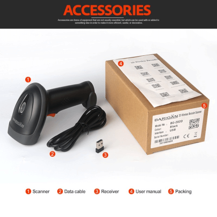 เครื่องสแกนบาร์โค้ด–QR CODE BARIGÄN BG-204BT ไร้สาย 3 ระบบ_5