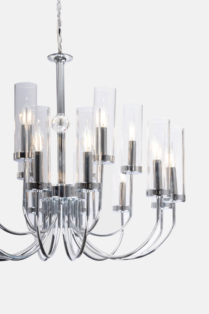 ไฟช่อ CANDLELIGHT MC-13001 สีชุบและอบเงา 20หัว