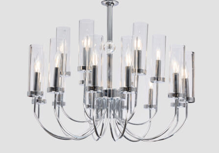 ไฟช่อ CANDLELIGHT MC-13001 สีชุบและอบเงา 20หัว_1