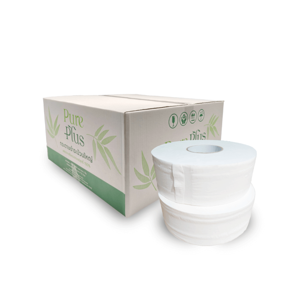 กระดาษชำระ PEERAPAT PUREPLUS 300 เมตร 12 แพ็ก_0