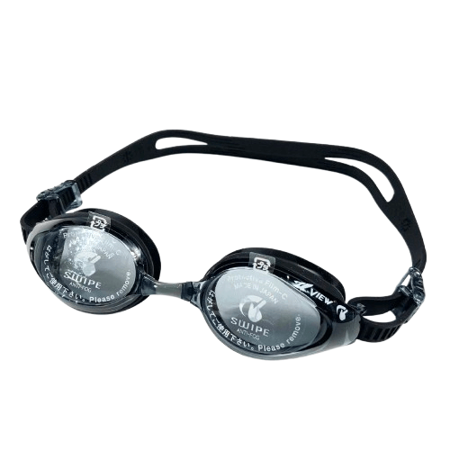 แว่นตาว่ายน้ำ VIEW รุ่น V640ASA BK เลนส์ช่วยป้องกันรังสี UV ซิลิโคน