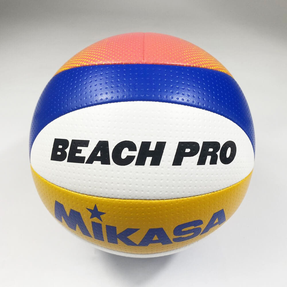 วอลเลย์บอลชายหาด MIKASA BV550C BEACH PRO หนังเย็บ PU ขนาดมาตรฐาน รุ่นแข่งขัน