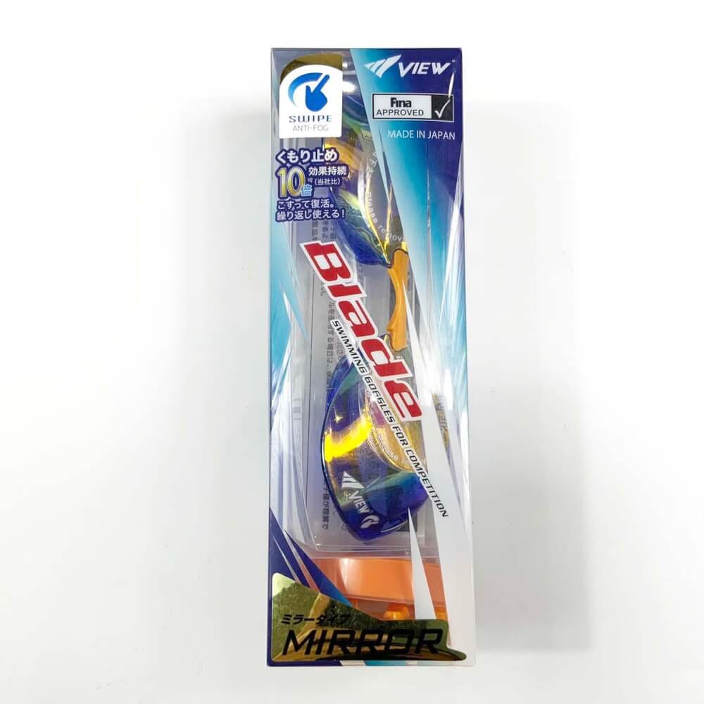 แว่นตาว่ายน้ำ VIEW รุ่น V121SAMCBLOR แว่นแข่งขัน ได้รับ FINA APPROVED ป้องกันรังสี UV