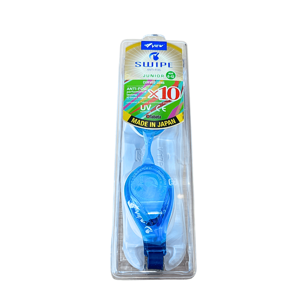 แว่นตาว่ายน้ำ VIEW รุ่น V760JASA AM เหมาะสำหรับเด็กอายุ 6-12 ปี เลนส์ช่วยป้องกันรังสี UV