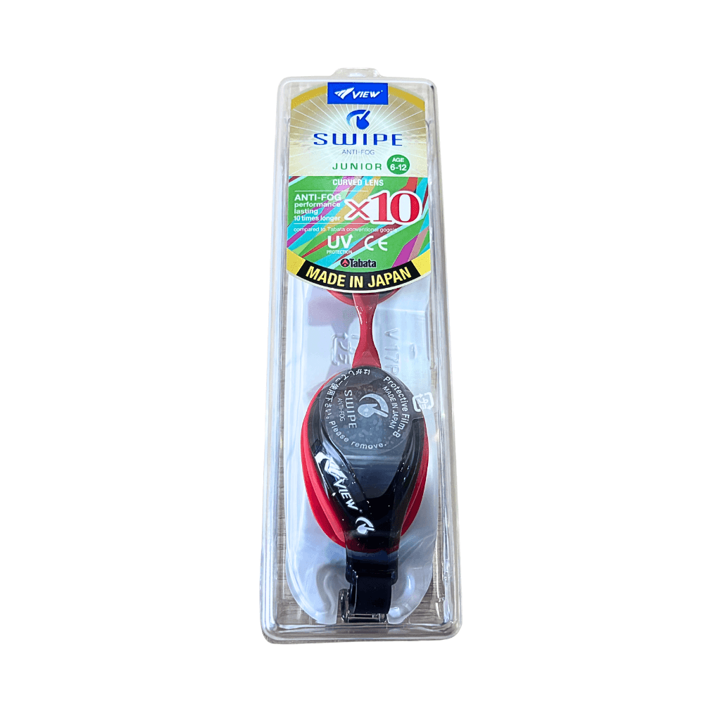 แว่นตาว่ายน้ำ VIEW รุ่น V760JASA SKR เหมาะสำหรับเด็กอายุ 6-12 ปี เลนส์ช่วยป้องกันรังสี UV