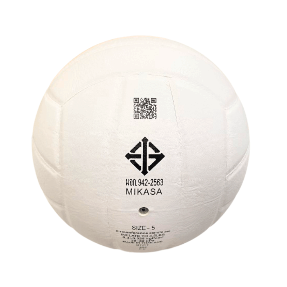 วอลเลย์บอล MIKASA VWL210S หนังอัด  HIGH GRADE SYNTHETIC LEATHER สีขาว มอก. เบอร์ 5