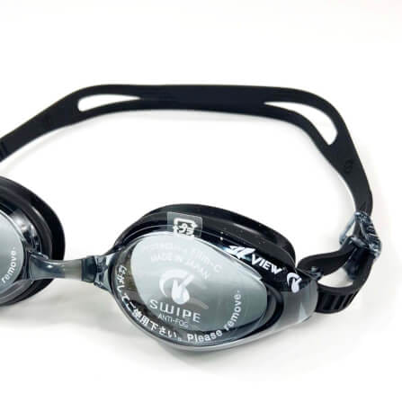 แว่นตาว่ายน้ำ VIEW รุ่น V640ASA BK เลนส์ช่วยป้องกันรังสี UV ซิลิโคน_2