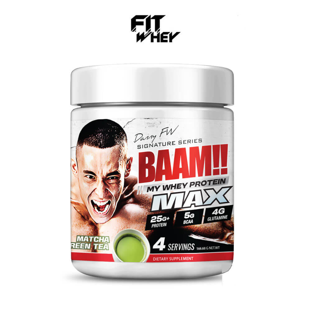 เวย์โปรตีน BAAM MY WHEY PROTEIN MAX - 4 SERVINGS MATCHA GREEN TEA_0