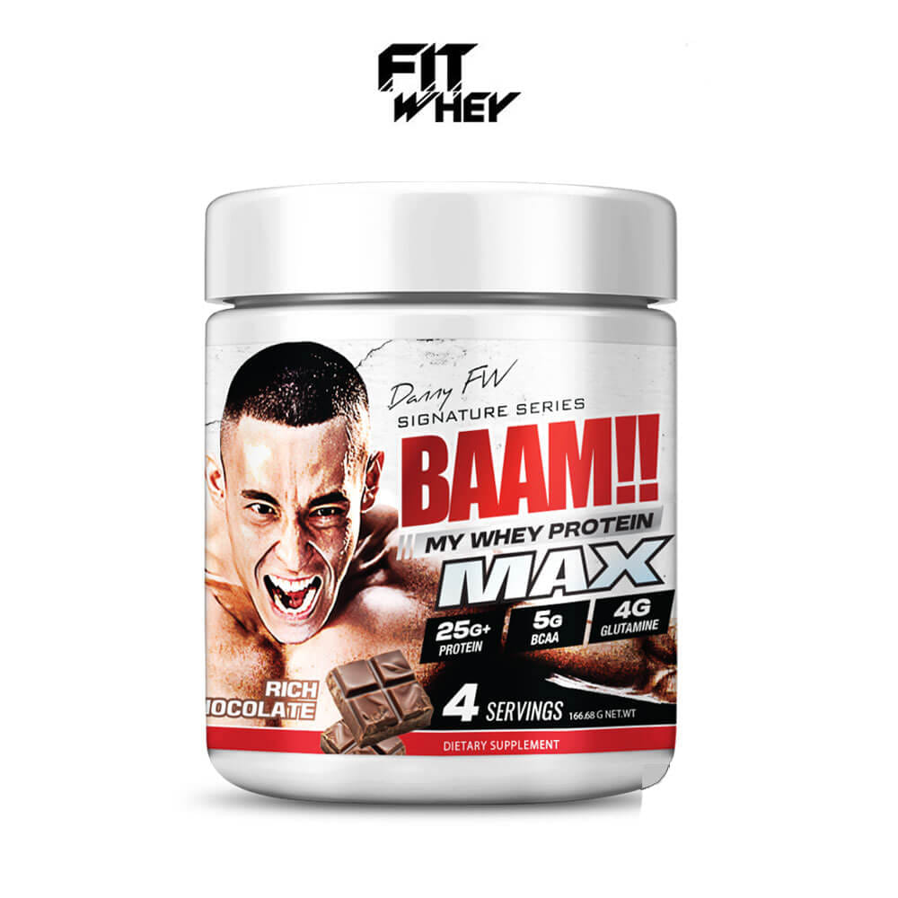 เวย์โปรตีน BAAM MY WHEY PROTEIN MAX - 4 SERVINGS RICH CHOCOLATE_0