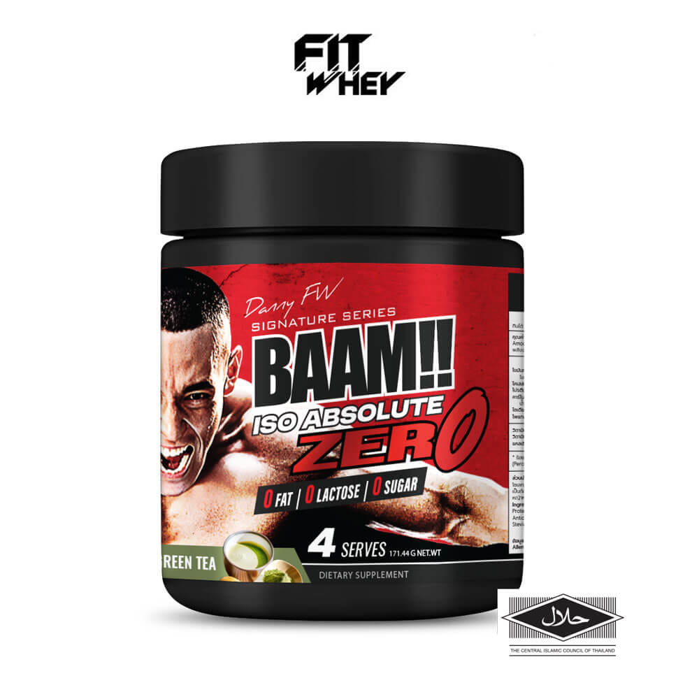 เวย์โปรตีนไอโซเลท BAAM ISO ABSOLUTE ZERO - 4 SERVINGS MATCHA GREEN TEA_0