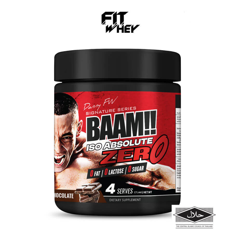 เวย์โปรตีนไอโซเลท BAAM ISO ABSOLUTE ZERO - 4 SERVINGS DARK CHOCOLATE_0