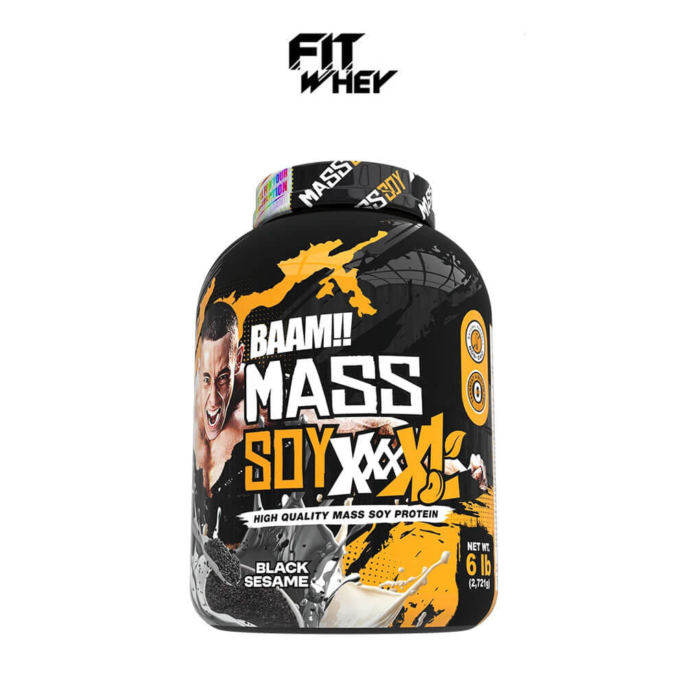 ซอยโปรตีนเพิ่มน้ำหนัก BAAM MASS SOY XXXXL - 6 LB BLACK SESAME_0