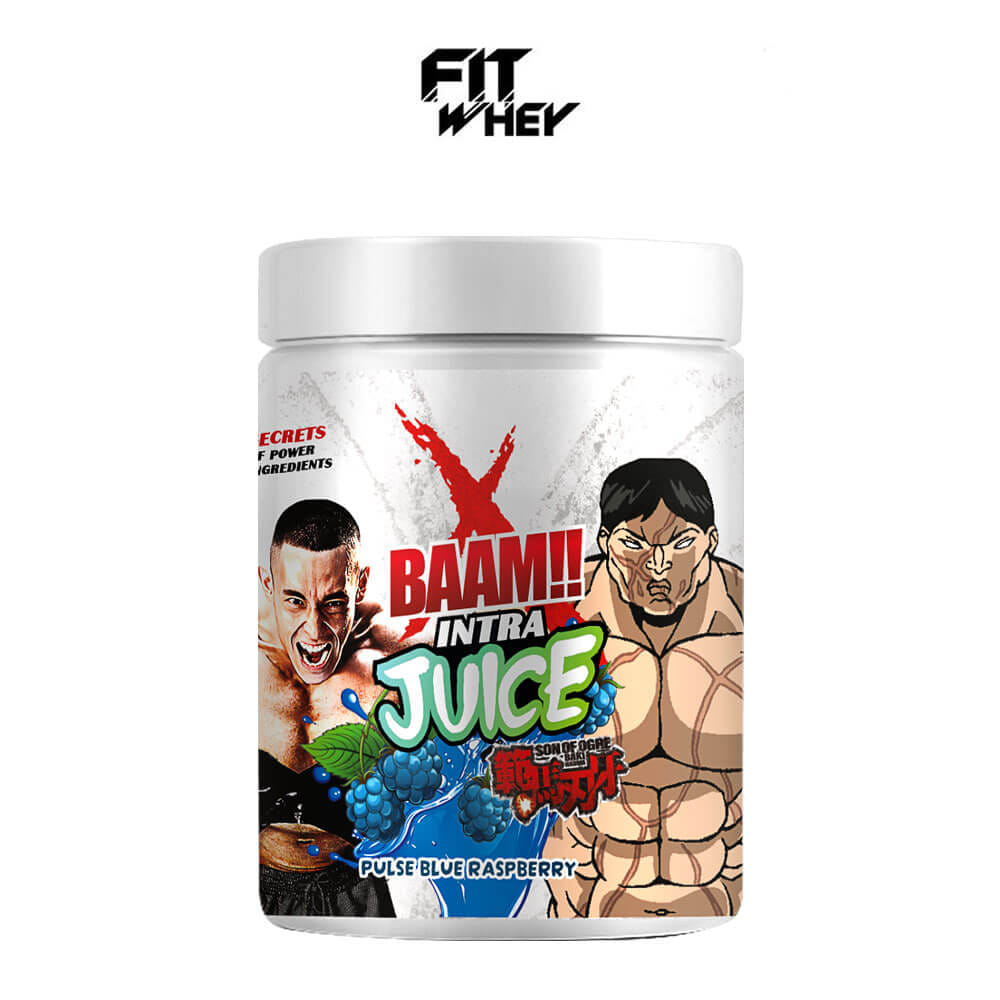 เครื่องดื่มระหว่างออกกำลังกาย BAAM INTRA JUICE - 30 SERVINGS BLUE RASPBERRY | BCAA 7G + GLUTAMINE 2.5G + ELECTROLYTES 1100MG_0