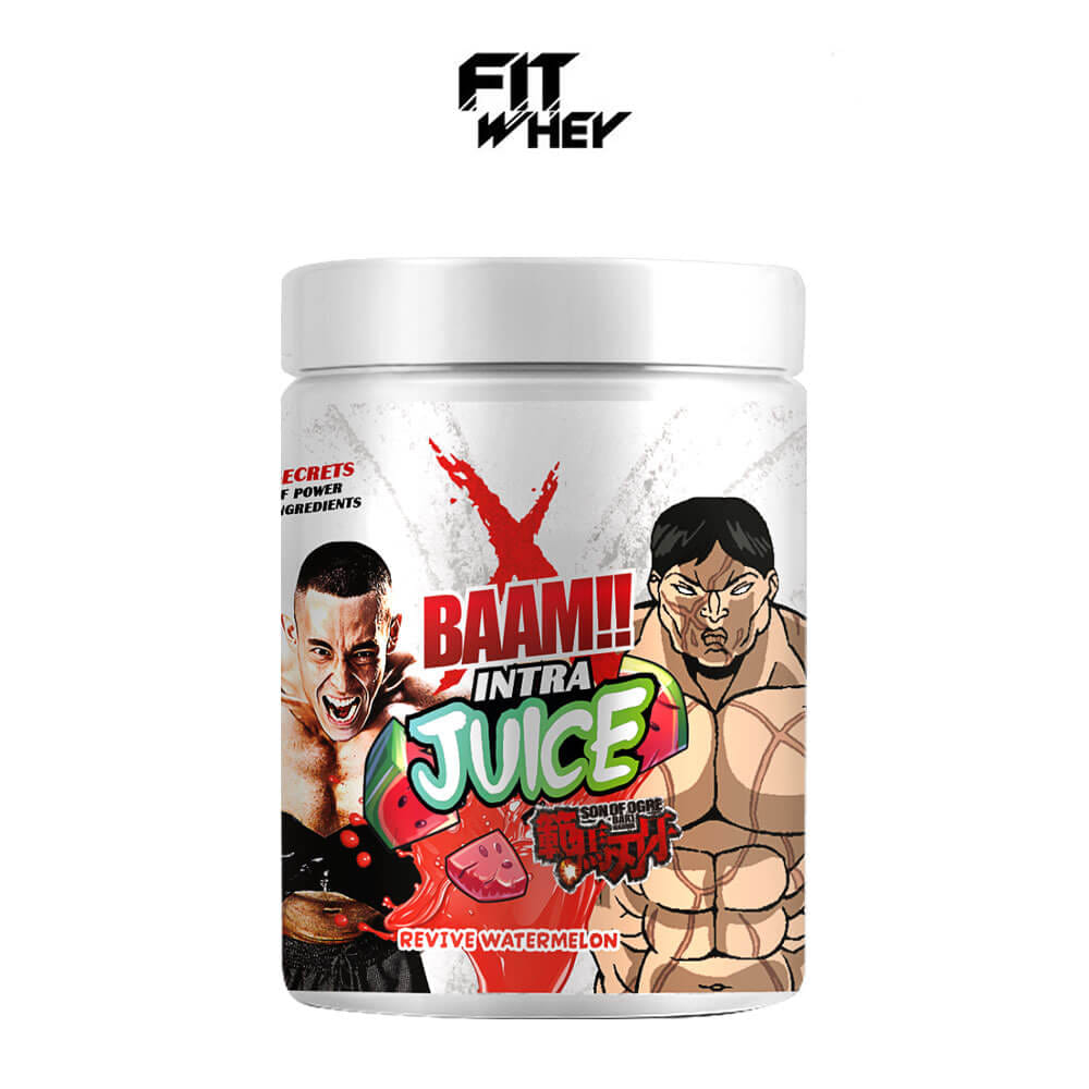 เครื่องดื่มระหว่างออกกำลังกาย BAAM INTRA JUICE - 30 SERVINGS WATERMELON | BCAA 7G + GLUTAMINE 2.5G + ELECTROLYTES 1100MG_0