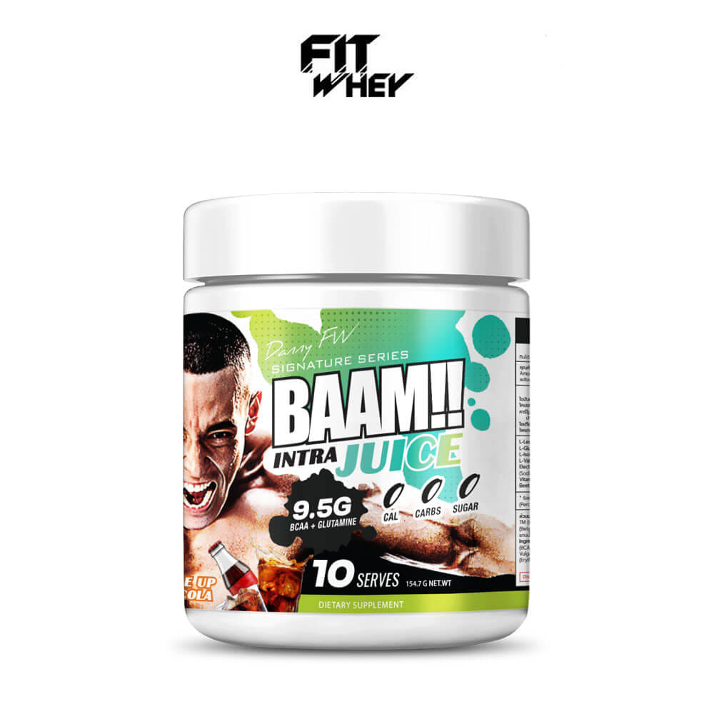 เครื่องดื่มระหว่างออกกำลังกาย BAAM INTRA JUICE - 10 SERVINGS COLA | BCAA 7G + GLUTAMINE 2.5G + ELECTROLYTES 1100MG_0