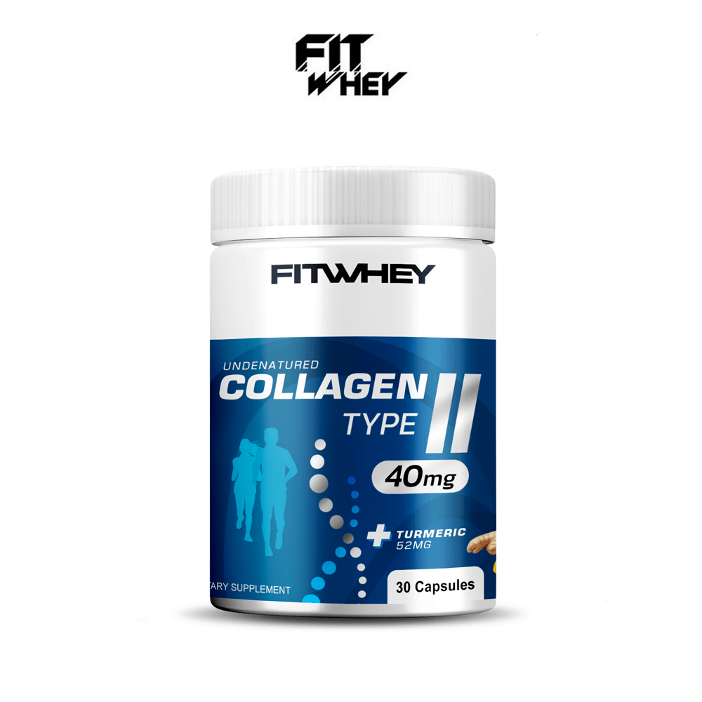 ผลิตภัณฑ์เสริมอาหาร FITWHEY SUPPLEMENTS UNDENATURE COLLAGEN TYPE II 40MG + TURMERIC 52MG_0