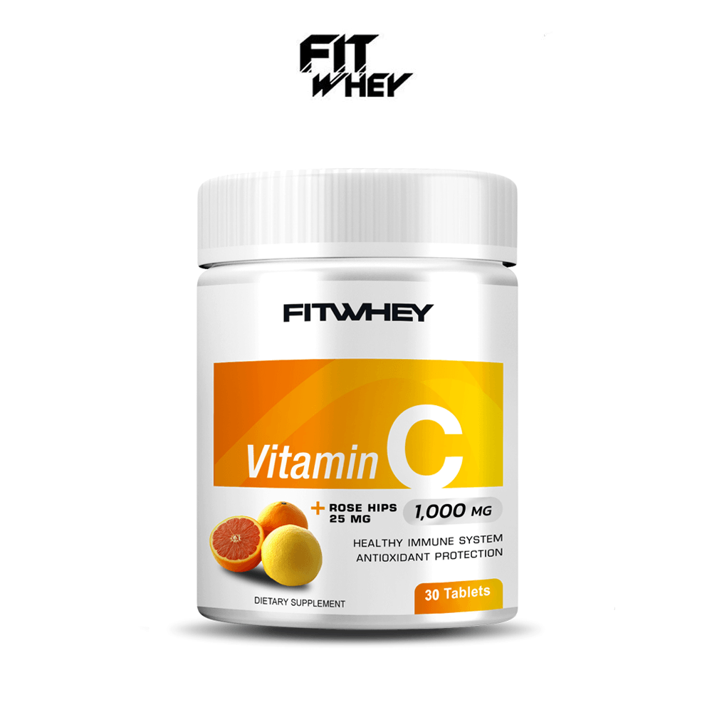 ผลิตภัณฑ์เสริมอาหาร FITWHEY VITAMIN C 1000 MG + ROSE HIP - 30 เม็ด_0