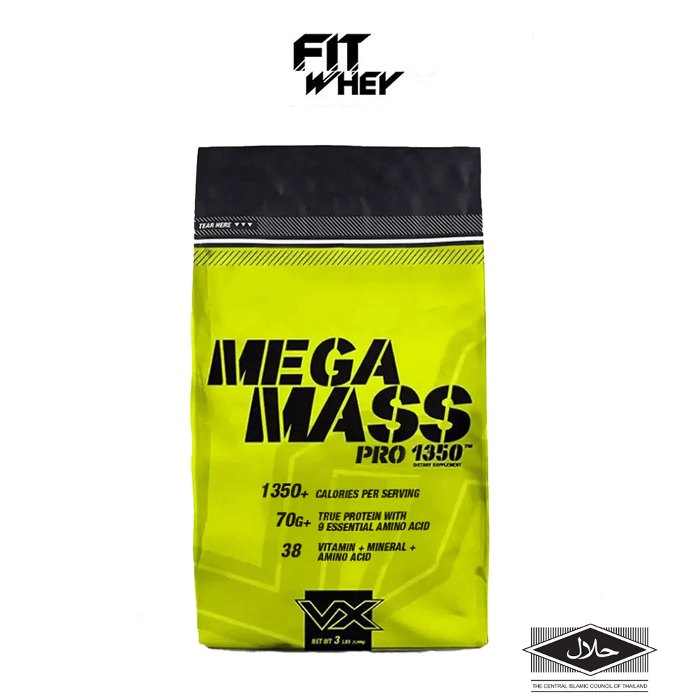 เวย์โปรตีน 70 กรัม VITAXTRONG MEGA MASS PRO 1350 - 3 LB VANILLA_0