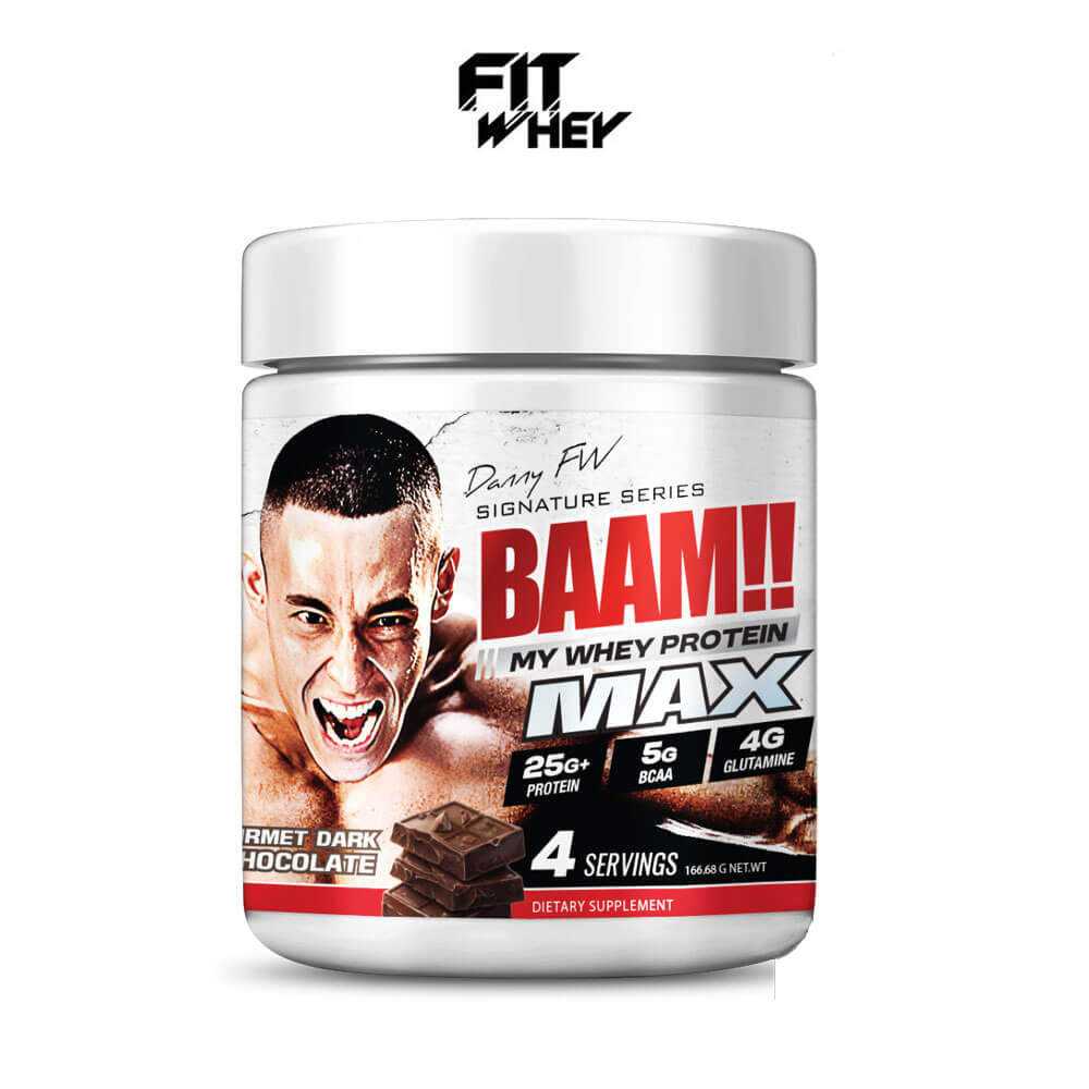 เวย์โปรตีน BAAM MY WHEY PROTEIN MAX - 4 SERVINGS DARK CHOCOLATE_1