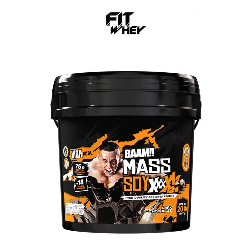 ซอยโปรตีนเพิ่มน้ำหนัก BAAM MASS SOY XXXXL - 20 LB DARK CHOCOLATE_1