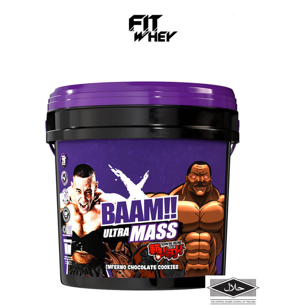 โปรตีนเพิ่มน้ำหนัก BAAM ULTRA MASS - 20 LB CHOCOLATE COOKIES [BAKI]_1