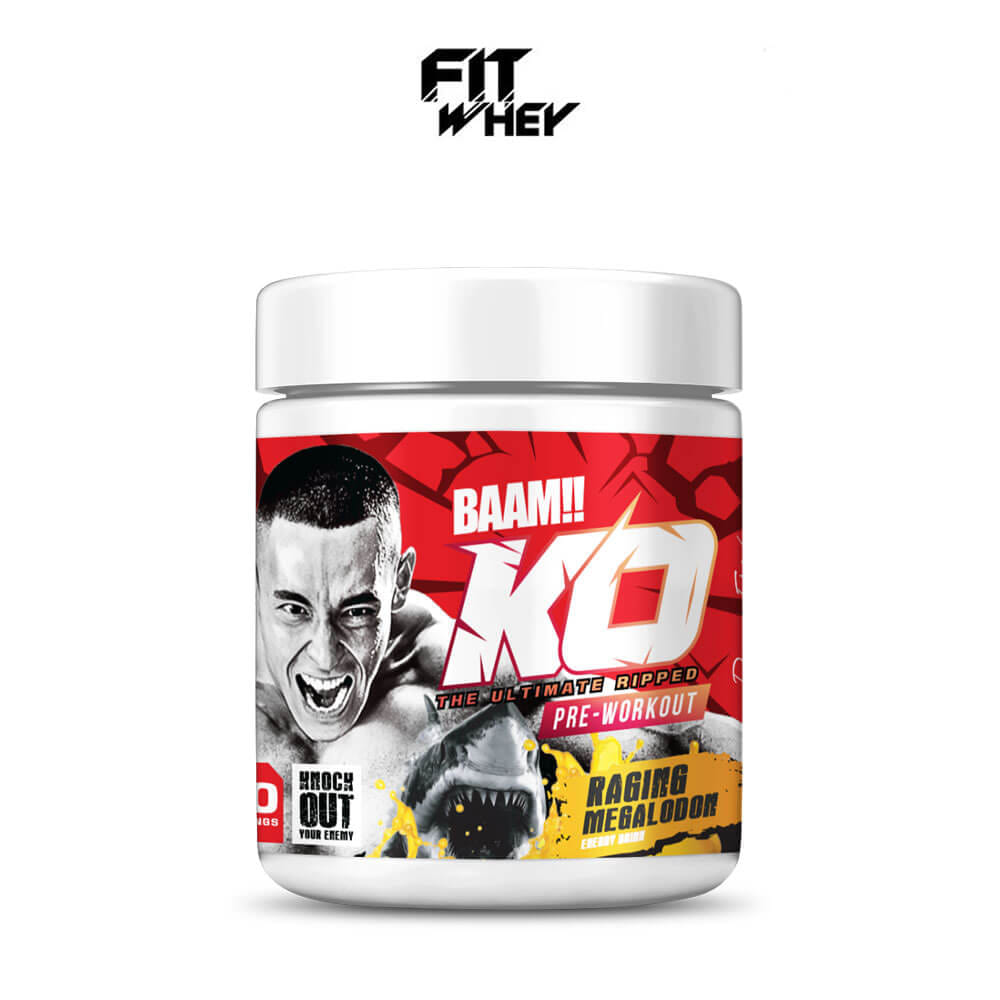 อาหารเสริมก่อนออกกำลังกาย BAAM K.O. PRE-WORKOUT - RAGING MEGALODON_1