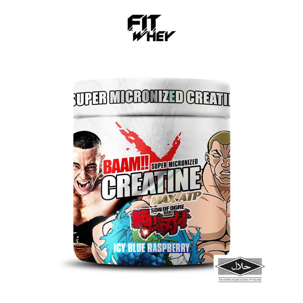 ครีเอทีน BAAM CREATINE 5000 - BLUE RASPBERRY 300 G [GODZILLA]_1