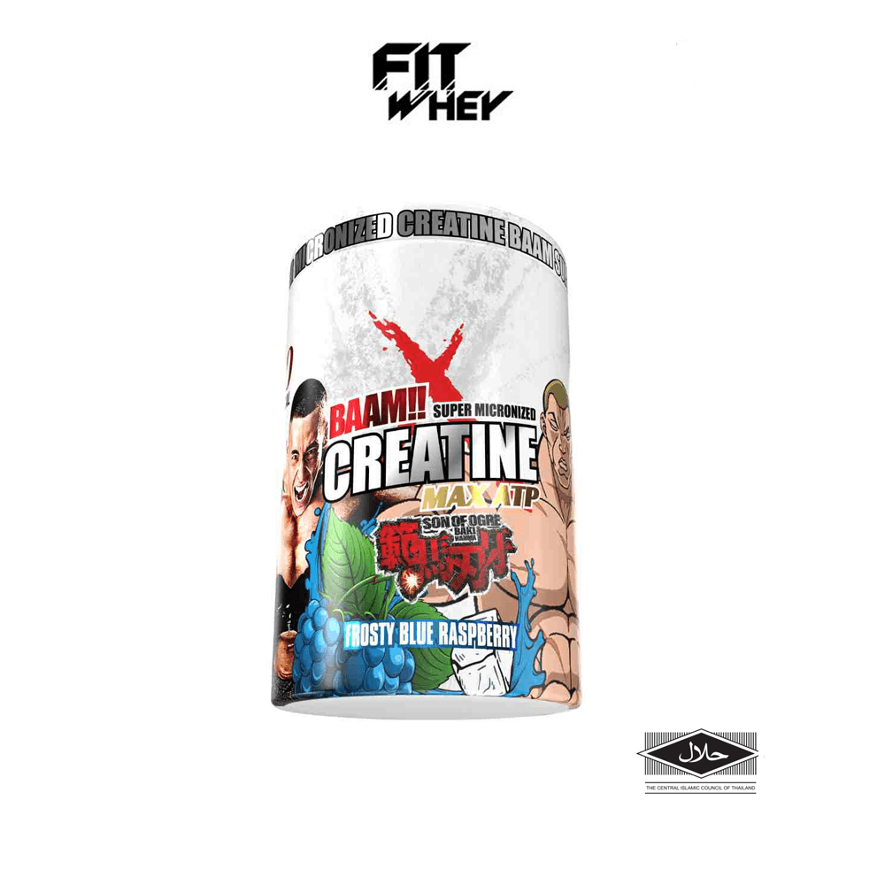 ครีเอทีน BAAM CREATINE 5000 - BLUE RASPBERRY 600 G [BAKI]_1