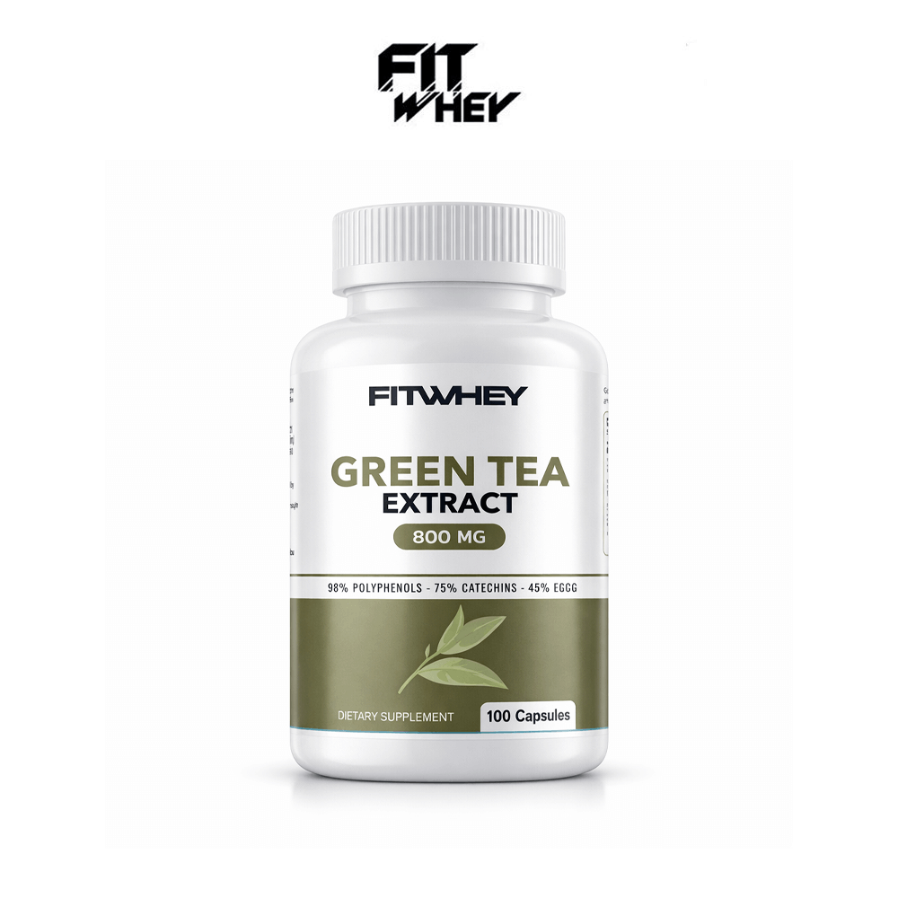 ผลิตภัณฑ์เสริมอาหาร FITWHEY SUPPLEMENTS GREEN TEA EXTRACT 800 MG - 100 แคปซูล_1