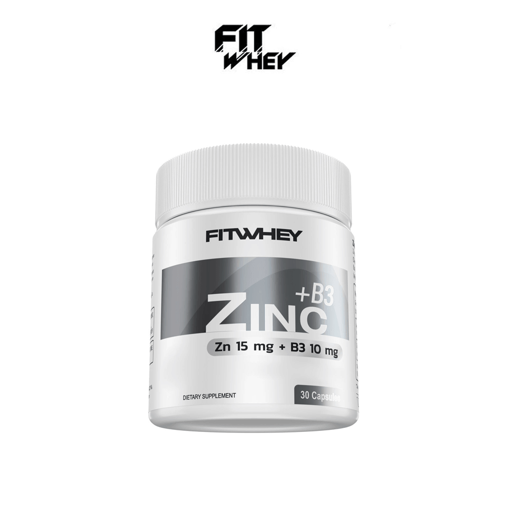 ผลิตภัณฑ์เสริมอาหาร FITWHEY SUPPLEMENTS ZINC + B3 - 30 แคปซูล_1