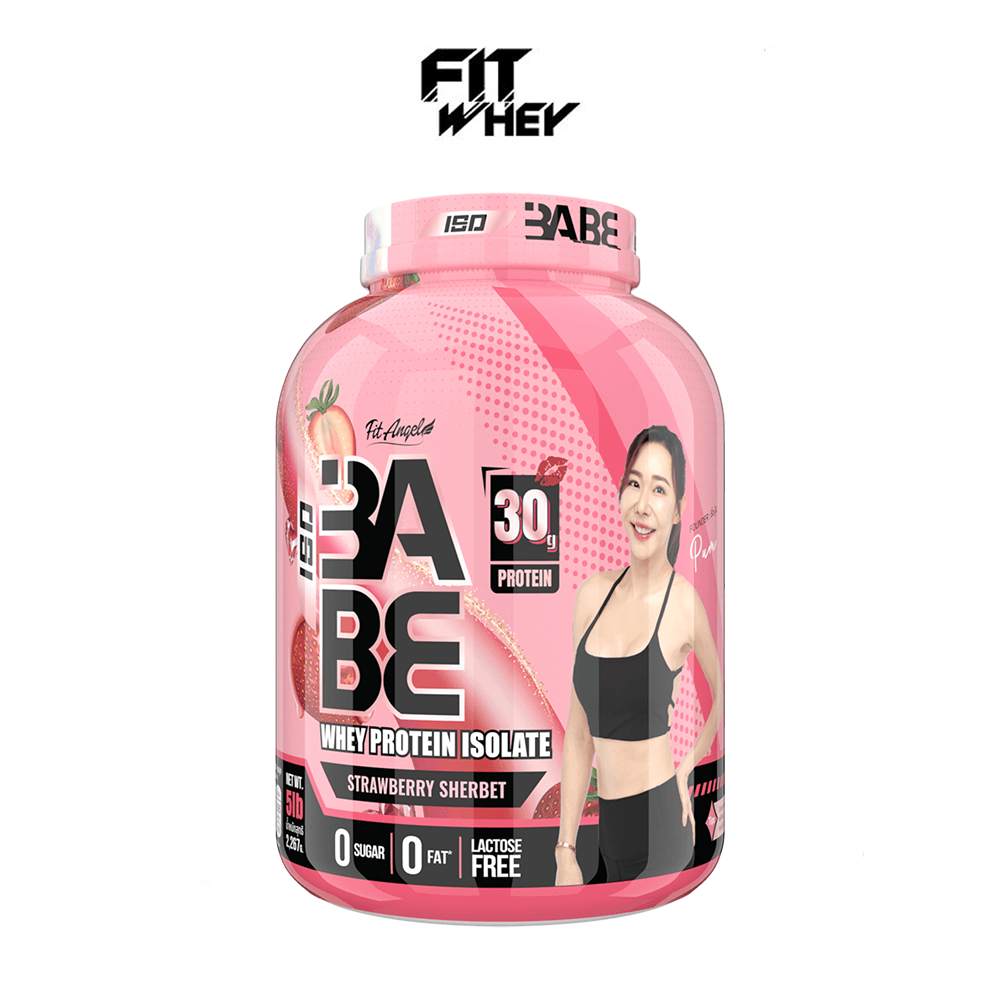 เวย์โปรตีนสำหรับผู้หญิง FIT ANGEL ISO BABE PLUS PROBIOTICS (BC30) - 5 IB STRAWBERRY SHERBET_1