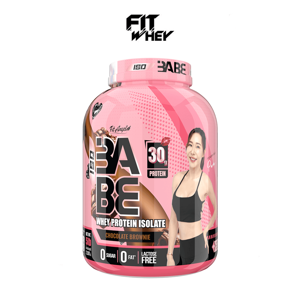 เวย์โปรตีนสำหรับผู้หญิง FIT ANGEL ISO BABE PLUS PROBIOTICS (BC30) - 5 IB CHOCO BROWNIE_1