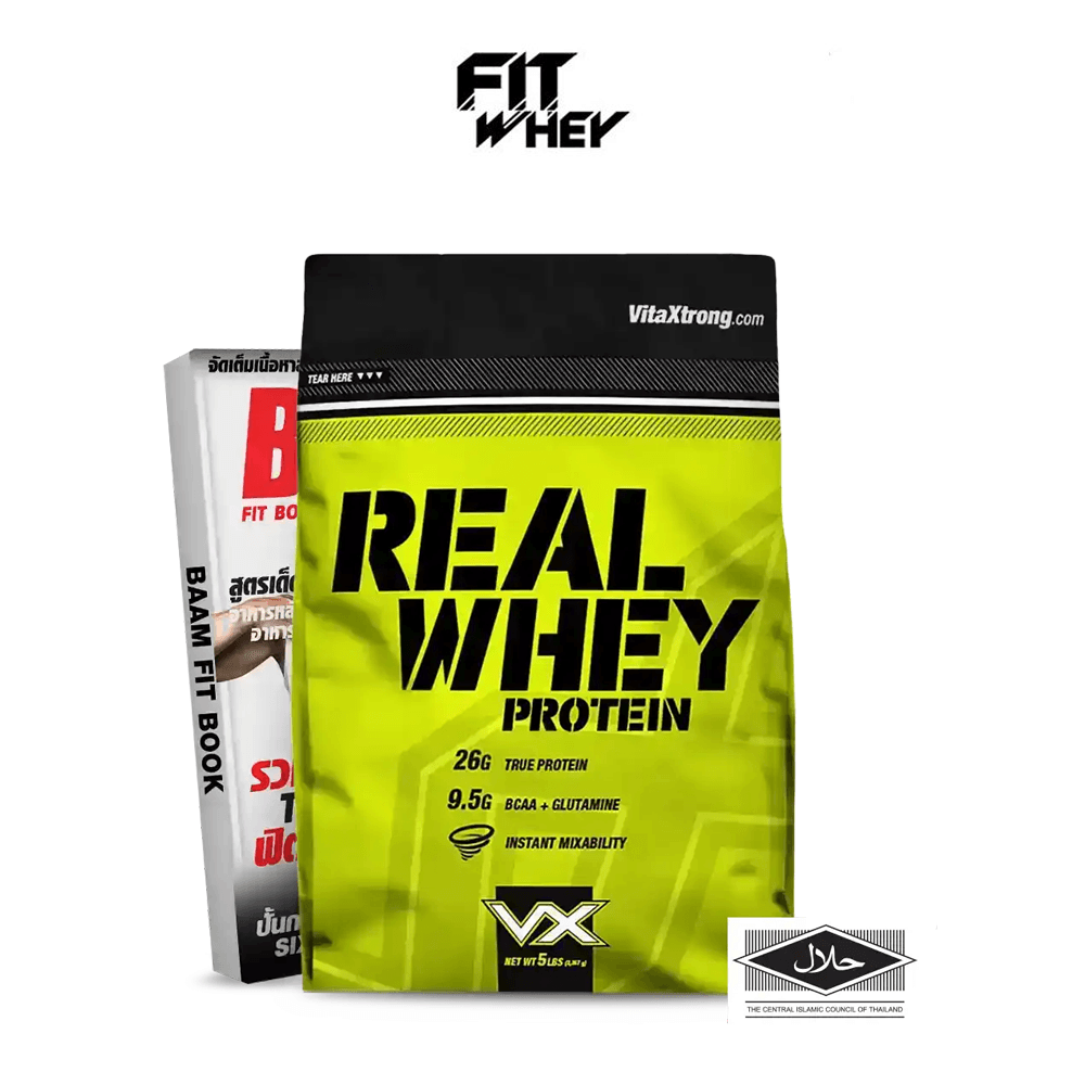 เวย์โปรตีน VITAXTRONG REAL WHEY PROTEIN - 5 LB STRAWBERRY_1