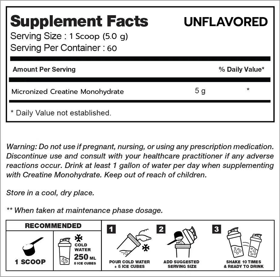 ครีเอทีน VITAXTRONG MICRONIZED CREATINE MONOHYDRATE - 500 G UNFLAVORED_2